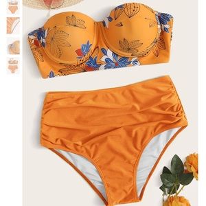 Floral Bandue Bikini set